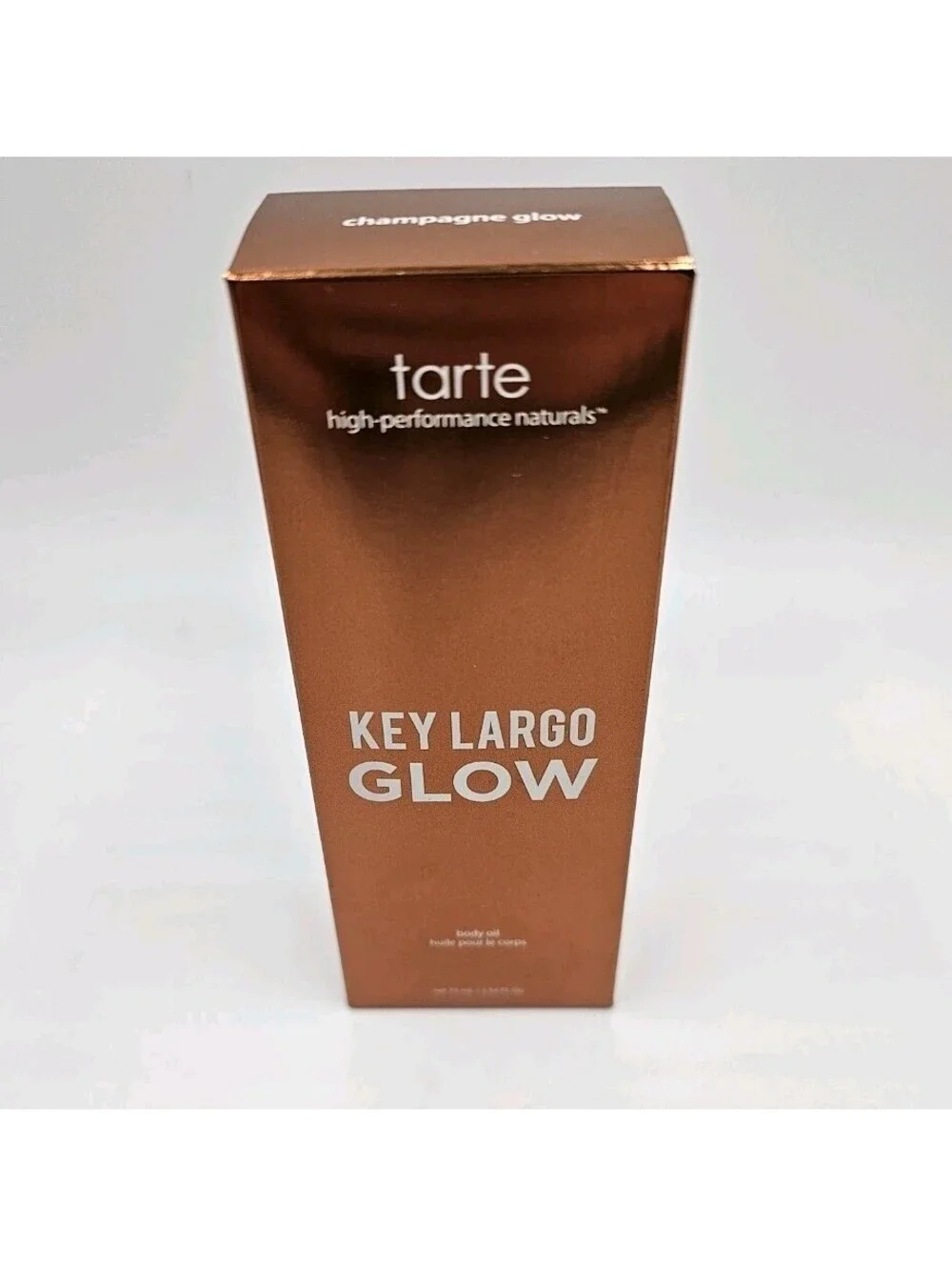 New Tarte Key Largo Glow Body Oil Champagne Glow 75ml 2.54oz Hyaluronic Acid